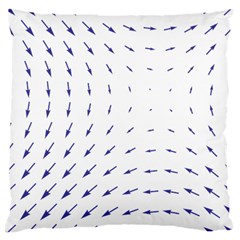 Arrows Blue Large Cushion Case (two Sides)