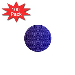 Calm Wave Blue Flag 1  Mini Magnets (100 Pack)  by Alisyart