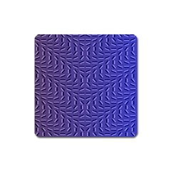 Calm Wave Blue Flag Square Magnet