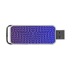 Calm Wave Blue Flag Portable Usb Flash (one Side)