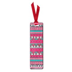 Aztec Geometric Red Chevron Wove Fabric Small Book Marks by Alisyart