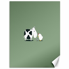 Cow Chicken Eggs Breeding Mixing Dominance Grey Animals Canvas 36  X 48  