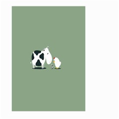 Cow Chicken Eggs Breeding Mixing Dominance Grey Animals Large Garden Flag (two Sides) by Alisyart