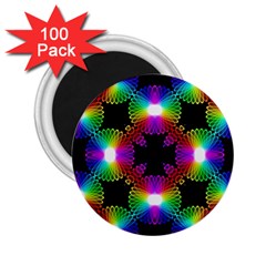 Circle Color Flower 2 25  Magnets (100 Pack)  by Alisyart