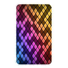 Colorful Abstract Plaid Rainbow Gold Purple Blue Memory Card Reader