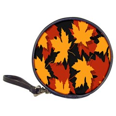 Dried Leaves Yellow Orange Piss Classic 20-cd Wallets by Alisyart