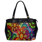 Colorful Abstract Flower Floral Sunflower Rose Star Rainbow Office Handbags Front