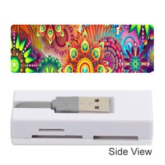 Colorful Abstract Flower Floral Sunflower Rose Star Rainbow Memory Card Reader (stick)  by Alisyart