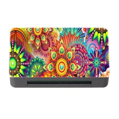 Colorful Abstract Flower Floral Sunflower Rose Star Rainbow Memory Card Reader With Cf by Alisyart