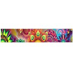 Colorful Abstract Flower Floral Sunflower Rose Star Rainbow Flano Scarf (Large) Back
