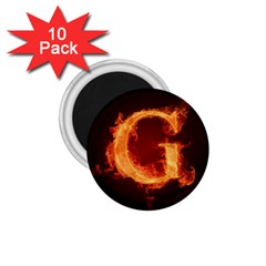 Fire Letterz G 1 75  Magnets (10 Pack) 
