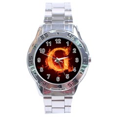 Fire Letterz G Stainless Steel Analogue Watch