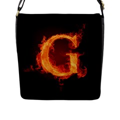 Fire Letterz G Flap Messenger Bag (l)  by Alisyart