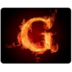 Fire Letterz G Double Sided Fleece Blanket (medium) 