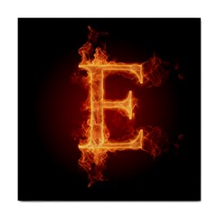 Fire Letterz E Tile Coasters