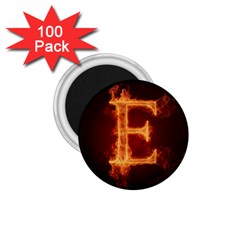 Fire Letterz E 1 75  Magnets (100 Pack) 