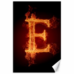 Fire Letterz E Canvas 24  X 36 