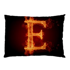 Fire Letterz E Pillow Case