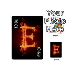 Fire Letterz E Playing Cards 54 (mini) 