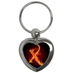 Fire Letterz X Key Chains (heart) 