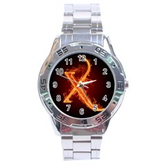 Fire Letterz X Stainless Steel Analogue Watch