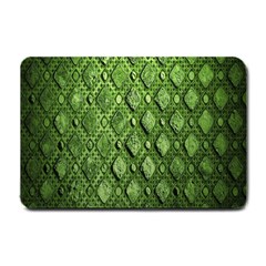 Circle Square Green Stone Small Doormat  by Alisyart