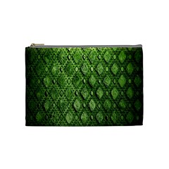 Circle Square Green Stone Cosmetic Bag (medium)  by Alisyart