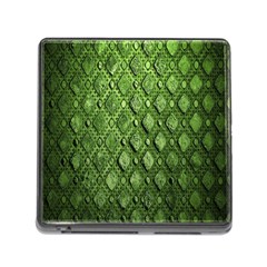 Circle Square Green Stone Memory Card Reader (square)