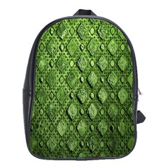 Circle Square Green Stone School Bags (xl) 