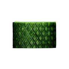 Circle Square Green Stone Cosmetic Bag (xs) by Alisyart
