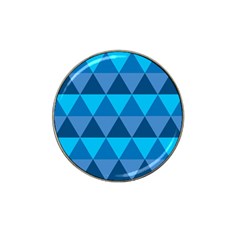 Geometric Chevron Blue Triangle Hat Clip Ball Marker (4 Pack)