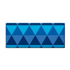 Geometric Chevron Blue Triangle Cosmetic Storage Cases