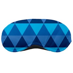 Geometric Chevron Blue Triangle Sleeping Masks