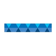 Geometric Chevron Blue Triangle Flano Scarf (mini)