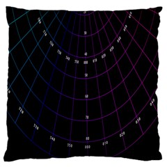 Formula Number Line Purple Natural Large Cushion Case (Two Sides)