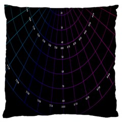 Formula Number Line Purple Natural Large Flano Cushion Case (Two Sides)