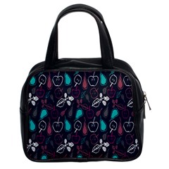 Fruit Pear Apple Purple Pink Blue Classic Handbags (2 Sides) by Alisyart