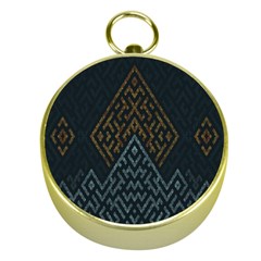 Geometric Triangle Grey Gold Gold Compasses