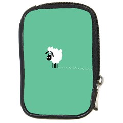 Goat Sheep Green White Animals Compact Camera Cases