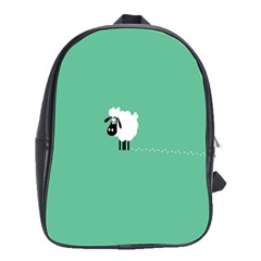 Goat Sheep Green White Animals School Bags(large) 