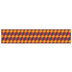 Geometric Plaid Red Orange Flano Scarf (small) by Alisyart