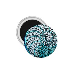 Glass Mosaics Blue Green 1 75  Magnets by Alisyart