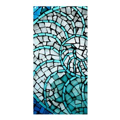 Glass Mosaics Blue Green Shower Curtain 36  X 72  (stall) 