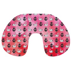 Goose Swan Anchor Pink Travel Neck Pillows