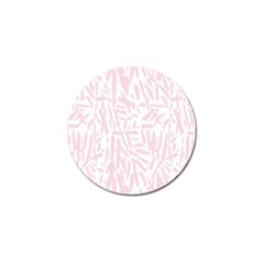 Graffiti Paint Pink Golf Ball Marker