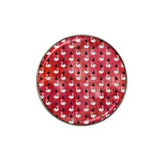 Goose Swan Hook Red Hat Clip Ball Marker (4 Pack)