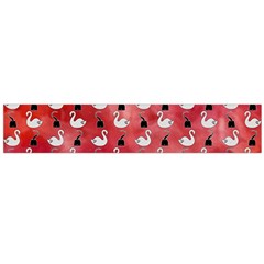 Goose Swan Hook Red Flano Scarf (large)