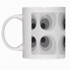 Hole Black Eye Grey Circle White Mugs by Alisyart