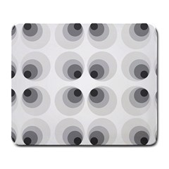 Hole Black Eye Grey Circle Large Mousepads