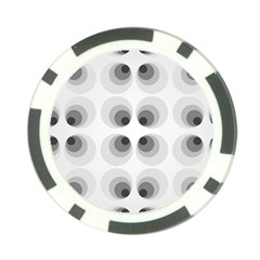 Hole Black Eye Grey Circle Poker Chip Card Guard